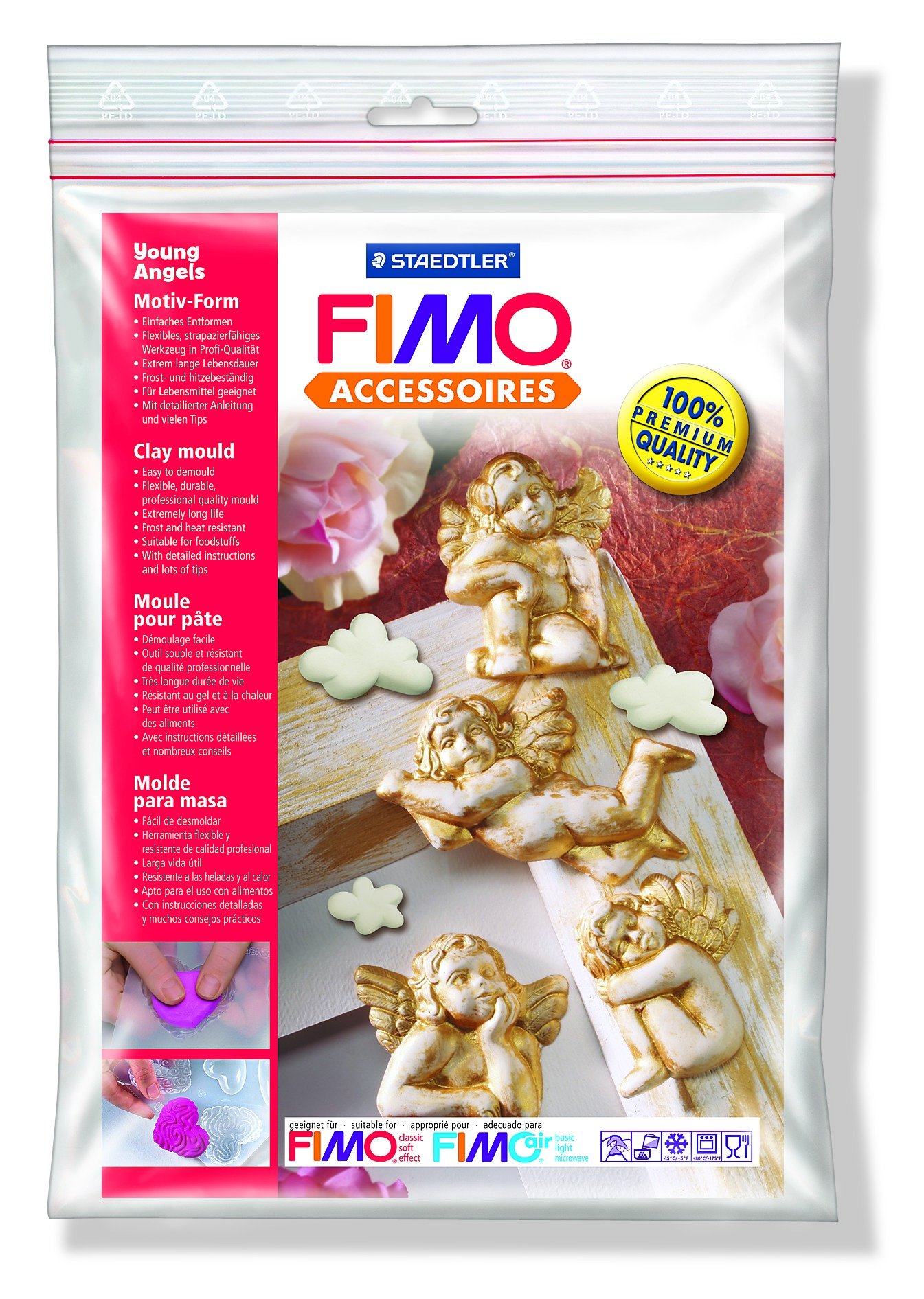 FIMO&reg; 8742 27 lerforme "Young angels", 7 motiver