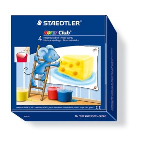 Noris Club fingermaling 4 stk  100ml.