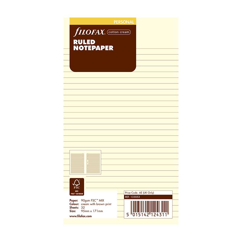 Filo Personal Lin Papir Beige