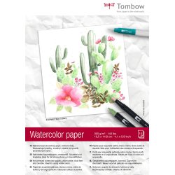 Akvarelblok Tombow 10,5x14,8cm 300g 15 ark