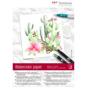 Akvarelblok Tombow 10,5x14,8cm 300g 15 ark