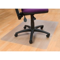 Antistatisk stoleunderlag PVC 120x150cm hrdt gulv