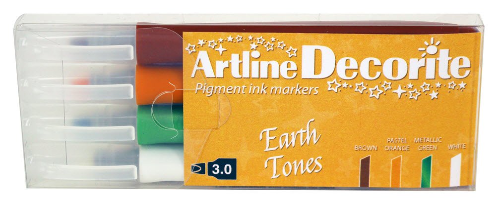 Artline Decorite Flat Earth 4-pack