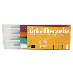 Artline Decorite Flat Earth 4-pack