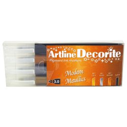Artline Decorite Flat Modern metallic 4-pack