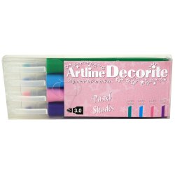 Artline Decorite Flat Pastel 4-pack