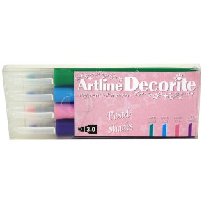Artline Decorite Flat Pastel 4-pack
