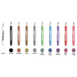 Artline Decorite brush metallic 10-pack