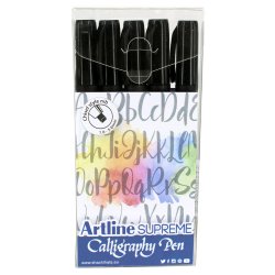 Artline Supreme Calligraphy Pen 5/set black