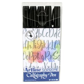 Artline Supreme Calligraphy Pen 5/set black