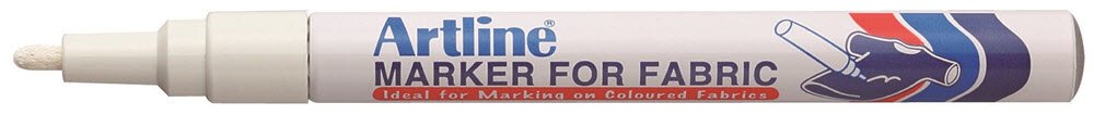 Artline Tekstilmarker Hvid
