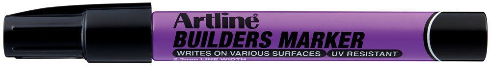 Artline builders marker black