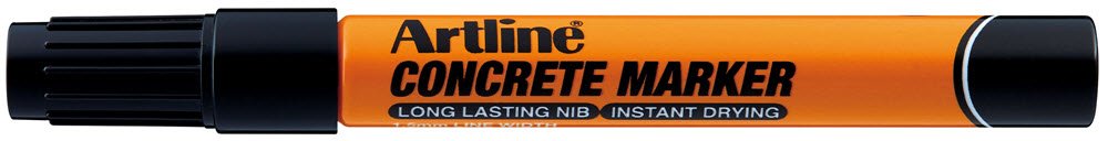 Artline concrete marker black