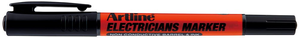 Artline electricians marker black