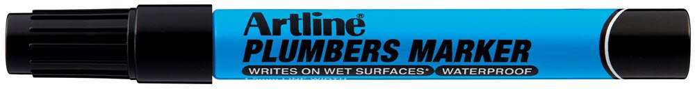 Artline plumbers marker black