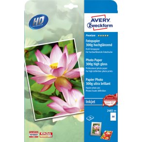 Avery fotopapir glossy 300g A4 inkjet (20)