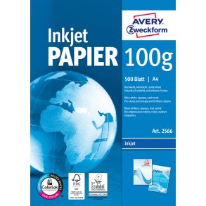 Avery kopipapir 100g A4 inkjet (500)
