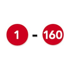 Avery manuel etiket tal 1-160 8mm rd,grn,bl