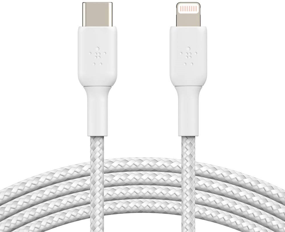 BOOST CHARGE Lightning to USB-C Cable 1M White