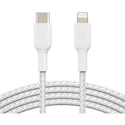 BOOST CHARGE Lightning to USB-C Cable 1M White