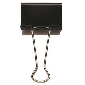 Papirklemme Foldback 19mm SORT