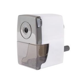 Blyantspidser skrivebordsmodel hvid