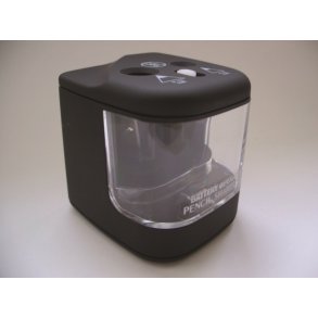 Blyantspidser bordmodel med batteri sort