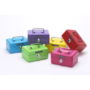 Pengekasse mini m/mntindkast assorterede farver