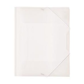 3-klap elastikmappe A4 transp. klar