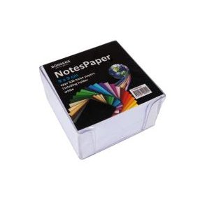 Notatboks 9x9cm 500 ark hvid