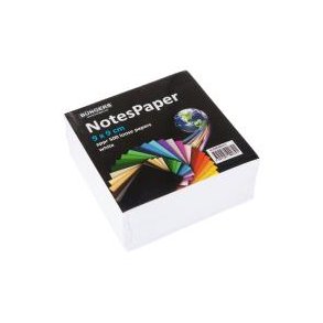 Notespapir ikke-klbende 9x9cm 500 ark hvid