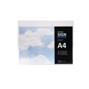 Skilteholder A4 liggande vägg