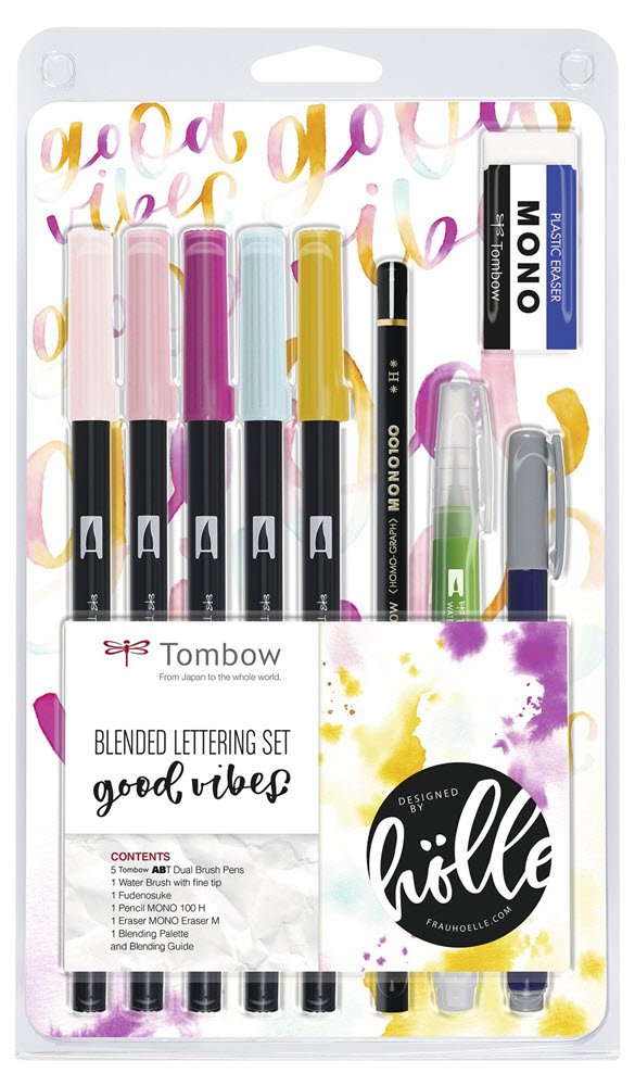 Blended lettering set Tombow Good Vibes