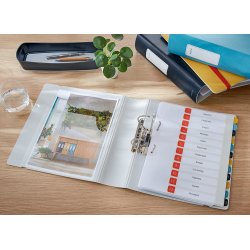 Brevordner Cosy Active PP A4 80mm gul