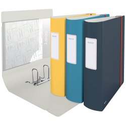 Brevordner Cosy Active PP A4 80mm gul