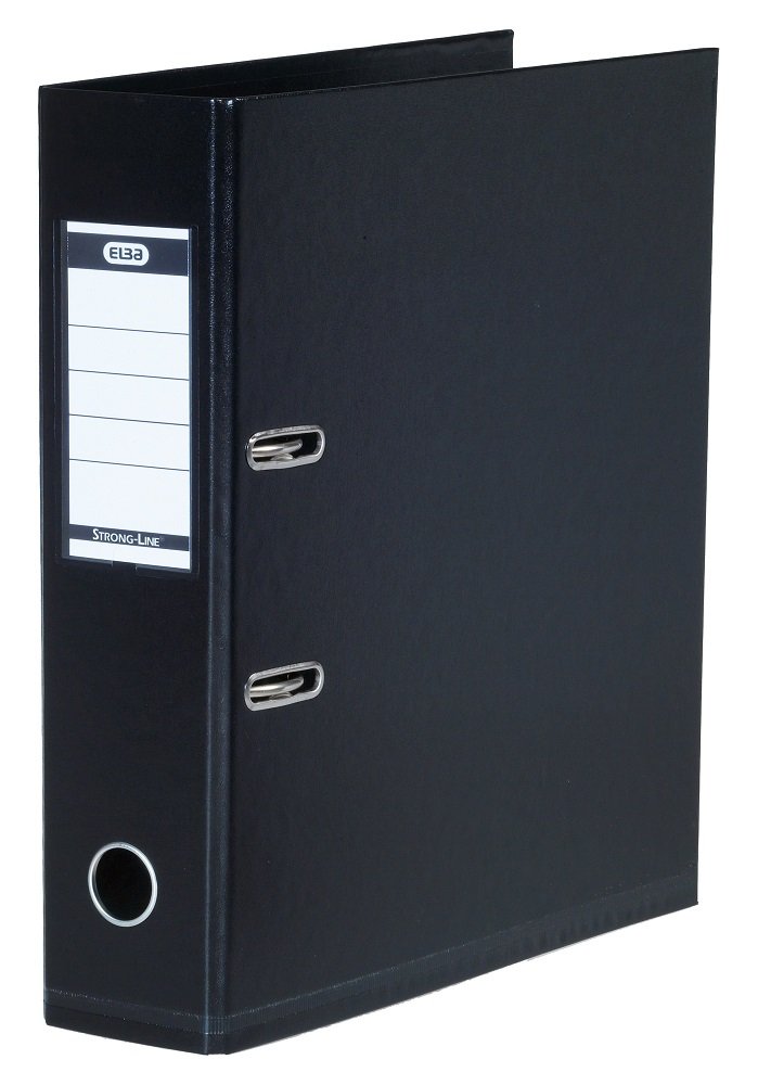 Brevordner Strong-Line A4 80mm sort