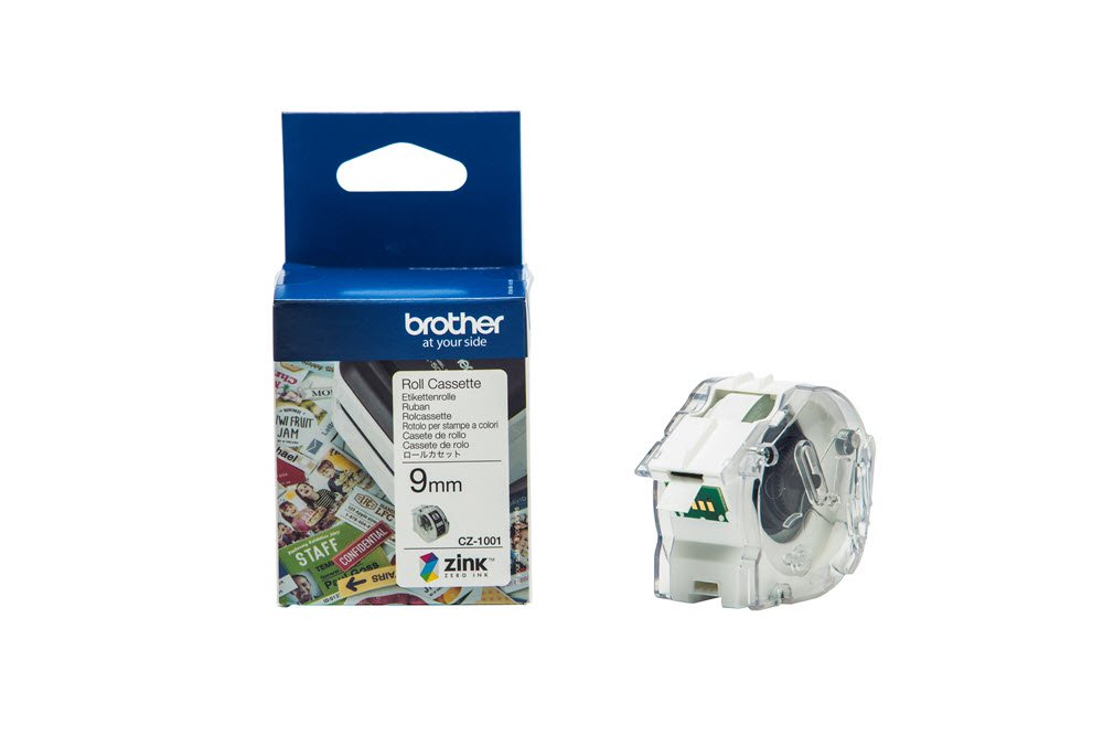 Brother CZ-1001 tape hvid 9mm x 5m