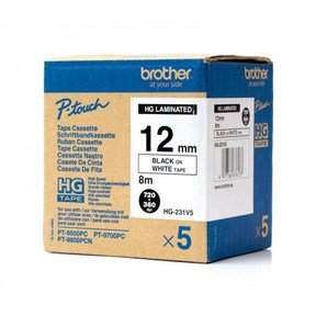 Brother HG tape 12mm black on white (5)