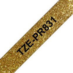 Brother TZe-PR831 12mm x 8m tape black on gold