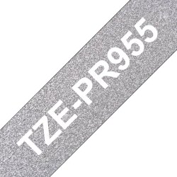 Brother TZe-PR955 24mm x 8m tape white on silver