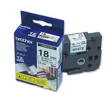 Brother TZe tape 18mmx8m black/white