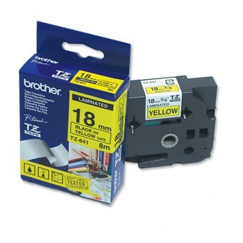 Brother TZe tape 18mmx8m black/yellow