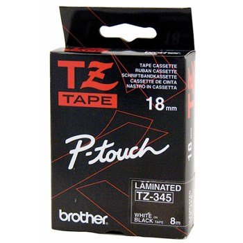 Brother TZe tape 18mmx8m white/black