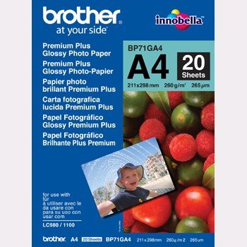 Brother glossy Inkjet paper A4 260gr 20ark