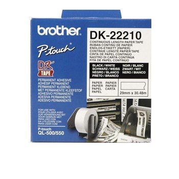 Brother labels 29mmx30,48m white paper