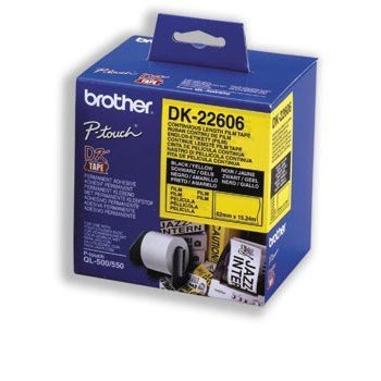 Brother labels 62mmx15,24m yellow film