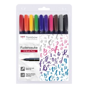 Brush pen Tombow Fudenosuke hrd ass (10)