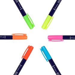 Brush pen Tombow Fudenosuke hrd neon ass (6)