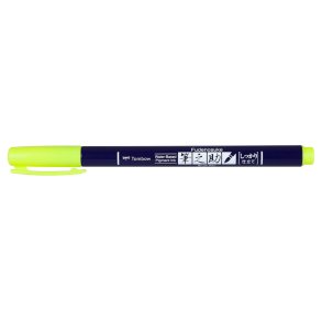 Brush pen Tombow Fudenosuke hrd neon gul