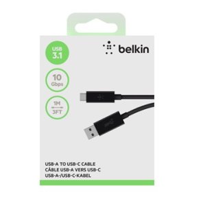 Cable USB 3.1, C-USB A 1m Black
